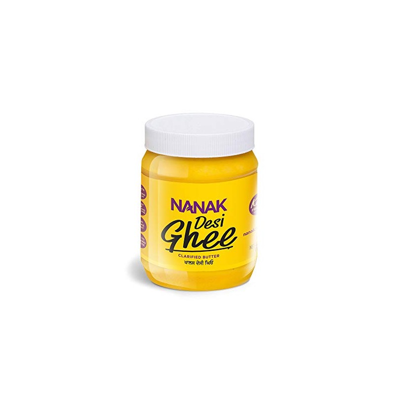 Nanak Pure Desi Ghee, Clarified Butter, 14-Ounce Jar (Pack of