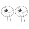 2PCS Flower Plant Support Stand Iron Climbing Frame for Home