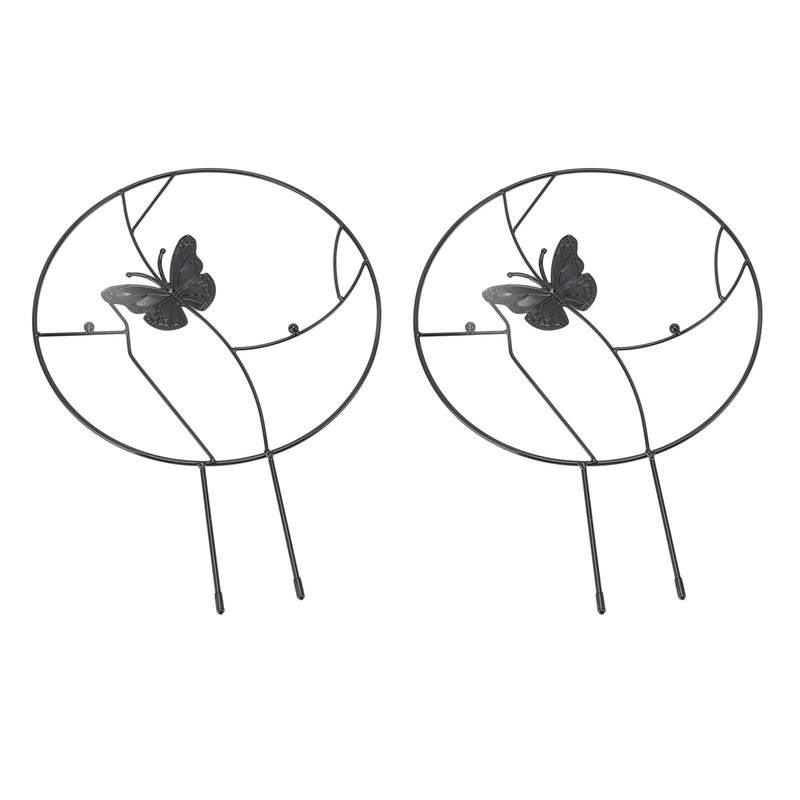 2PCS Flower Plant Support Stand Iron Climbing Frame for Home