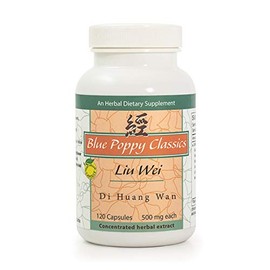 Liu Wei Di Huang Wan (120 capsules, 500mg each) - Blue Poppy