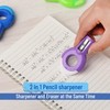 Mr. Pen- Pencil Sharpener & Eraser, 6 Pack, Colored Pencil