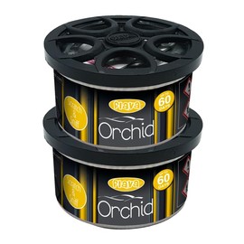 Flava Flava Couture Car Air Freshener Tin - Orchid (Pack of 2) - Strong, Odour Eliminating Designer Perfume Inspired Car Accessories ?C Premium Scented Air Freshener for Men or Women - Lasts 60 Days