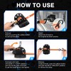 Forccord 2-Pcs Retractable Ratchet Straps Fit for 2015-2025 2026 Ford