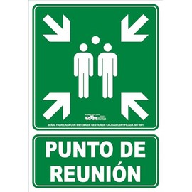 blendend Strong and lightweight PVC sign ideal for evacuations and emergency safety
