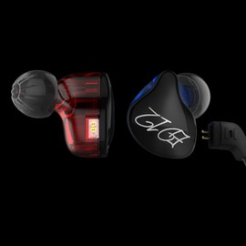 KZ ED12 in-Ear Headphones (Earphones/Earbuds/Headset) Compatible,Black (Black Without Mic)