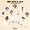 Legging Organizer for Closet, Metal Yoga Pants Hanger w/Rubber Coated
