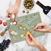 Lunarable Island Map Cutting Board, Detailed Treasure Map with Unique