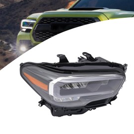 Front Headlight, for 2020 2021 2023 TOYOTA Tacoma LED Headlight, 8111004290, TO2502291 Head Lamp Replacement Assembly (Right Passenger Side)