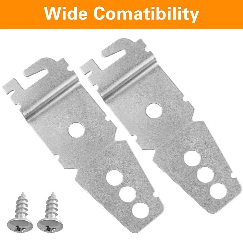 6 Packs 8269145 Dishwasher mounting bracket replacement parts with screws