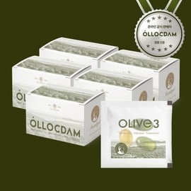 Olokdam Olive 3 EVOO Mediterranean Olive Oil Capsules 24 Capsules 5 Boxes / 올록담 올리브3 EVOO 지중해 올리브오일 캡슐 24포 5BOX