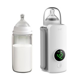 Portable Bottle Warmer,Travel-Friendly,Fast-Heating,Cordless & Rechargable,Baby Bottle Warmer,Comfortable Feeding Bottle Warmer on The Go,Precise Temperature