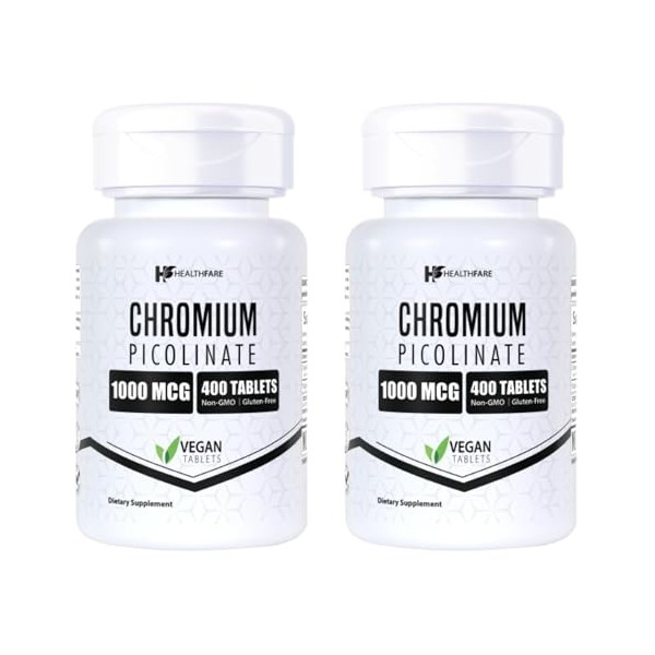 Healthfare HealthFare Chromium Picolinate 1000mcg | Pack of 2 |
