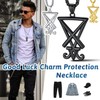 FaithHeart Satan Necklace for Male Punk Gothic Jewelry Satanic Symbol