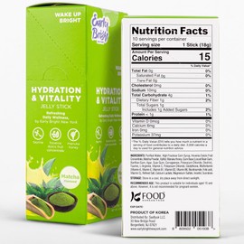 Matcha-Flavored Hydration & Vitality Jelly Stick - Refreshing Daily Wellness by Early Bright New York