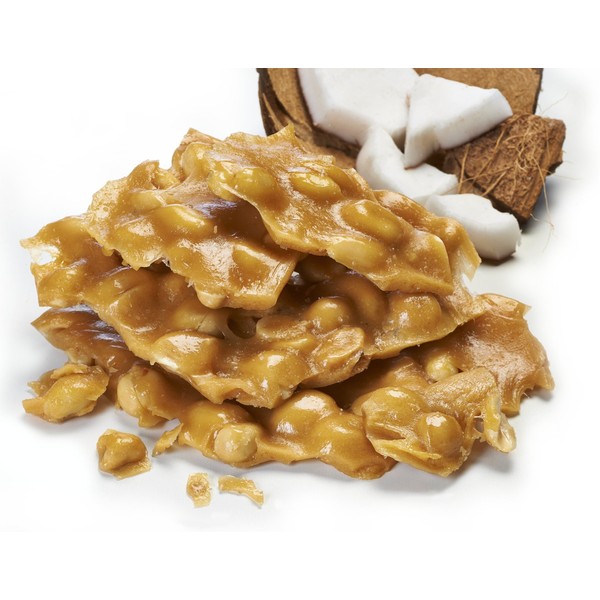 AvenueSweets - Handcrafted Old Fashioned Dairy Free Vegan Nut Brittle - 7 oz Box - Peanut