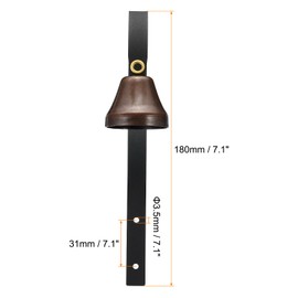 PATIKIL Dog Doorbell, Fixed Metal Dog Bells for Training Dogs to Ring to go Outside, Wall Mounted Dog Door Bell Traditional Doorbell Shop Doorbell
