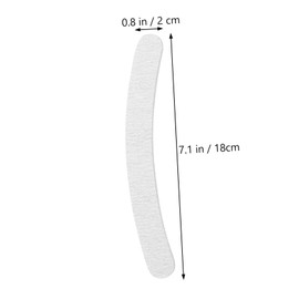 Baluue 5pcs Nail Files Grit Curve Banana Shape Sanding Tools for Nail Art Random Care Accessories for Manicure and Extensions