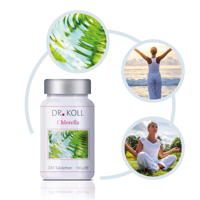 Dr. Koll Organic Chlorella Tablets, 100% Pure, Chlorella Vulgaris Plant