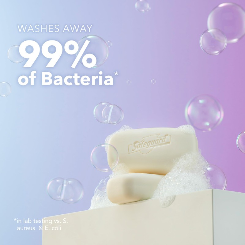 Safeguard Micellar Deep Cleansing Bath Bar Soap, Washes Away 99