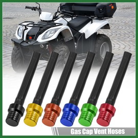 Motoforti 6pcs ATV Gas Fuel Air Vent Hose Breather One Way Black Tube 6 Colors Long-lasting