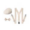 A&J DESIGN Boys Suspenders and Bow Tie Set Newsboy Hats