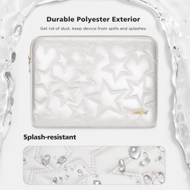 Vinterfint 13 inch Laptop Sleeve Case for 13" MacBook Air M4/M3 2025-2018, MacBook Pro 13, 13" Latitude 5350/7320/7350, 13.4" XPS 13, 13" ThinkPad X13 Gen / L13 Gen 5, HP Laptop Bag Cover, Off-White