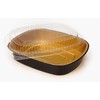 Handi-Foil 3 lb. Oblong Black & Gold Pan Take-Out Pan