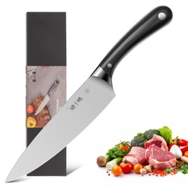 ZHANG XIAO QUAN SINCE 1628 Kitchen Knife in High Carbon Steel, Professional Chef Knife with Ergonomic Handle and Ultra Sharp Blade