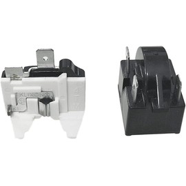 1 Set Replacement Part 3 Pin QP2-4.7/ QP2-4R7 4.7 Ohm Refrigerator PTC Start/Starter Relay - Compatible Relays Whirlpool, Frgidaire, Kenmore and Most Mini Fridges and Coolers