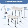 Ez2care Shower Chair, Adjustable Non-Slip Shower Bench with Suction Feet,