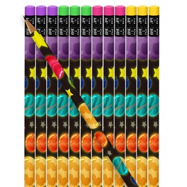 ArtCreativity Space Design Pencils, Set of 24, Cool Space-Themed Writing Pencils with Erasers, Birthday Party Favors, Party Goody Bag Fillers, Teacher Supplies for Classroom