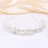 Oriamour Bridal Headband With Pearls Wedding Headpieces For Brides Crystal