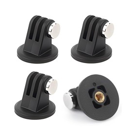 Dreneco 4 Pack Tripod Mount Adapter Compatible with Gopro Hero 12, 11, 10, 9, 8, 7, 6, 5 Cameras