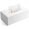 KINGFOM™ Rectangular PU Leather Facial Tissue Box Tissue Holder for