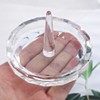 H&D Well-Crafted Crystal Glass Wedding Ring Holder
