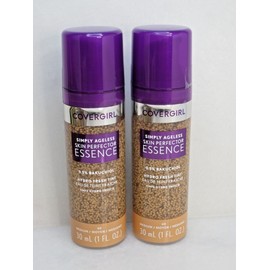 COVERGIRL SIMPLY AGELESS SKIN PERFECTOR ESSENCE FRESH TINT 40 MEDIUM 1 OZ 2PC