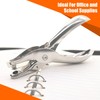 Hole Punch 1 Count, Single Hole Punch Silver Color Hole