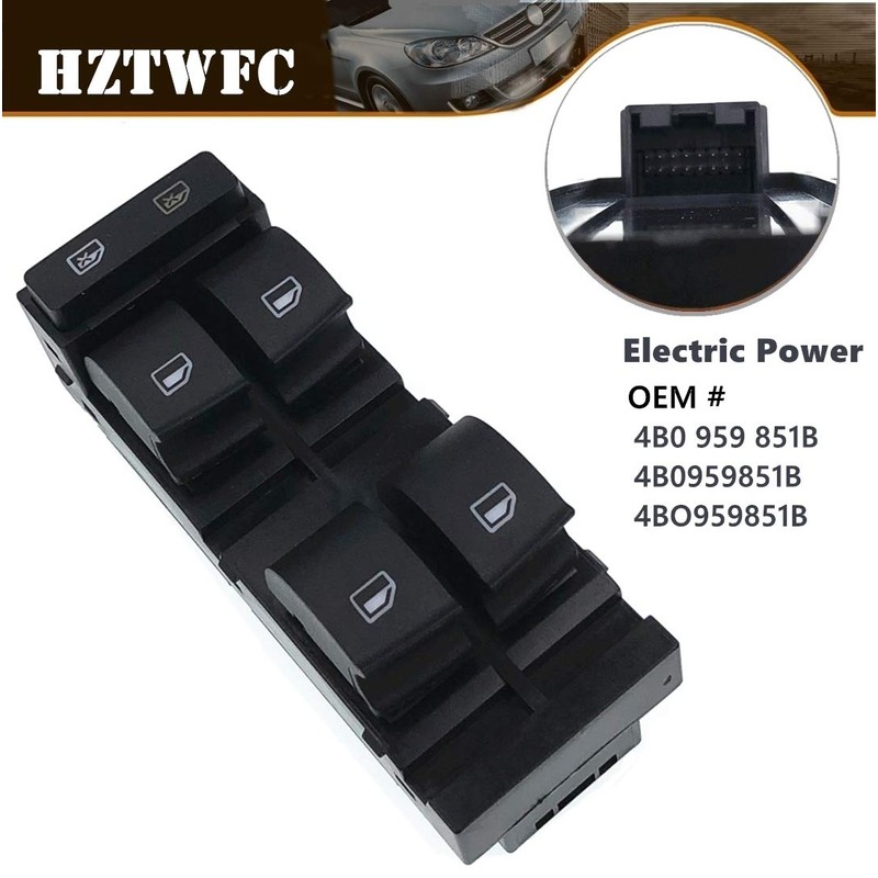 HZTWFC Electric Power Master Window Switch Car Driver Side OEM