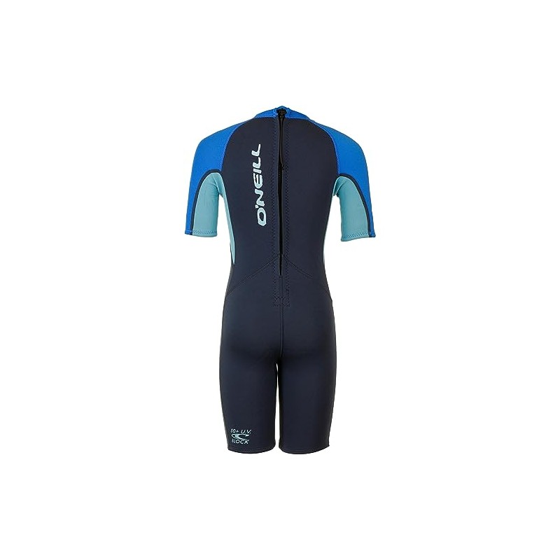 O'Neill Wetsuits Unisex Baby Toddler Reactor 2mm Spring Wetsuit, Slate/Sky/Ocean,