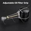 1pc Adjustable Oil Filter Removal Tool, 60–120mm Strap Wrench for
