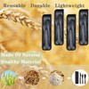 LIVELYPET Reusable Travel Cutlery with Case, 4 Sets Portable Plastic