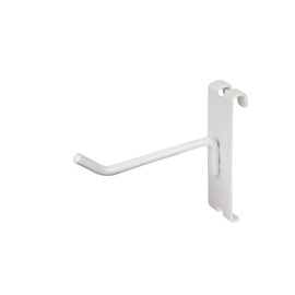 Econoco 4” Panel Display Hooks, Gridwall Hooks, Grid Hook for Gridwall, Display Hooks For Panel, White, (Pack of 96)