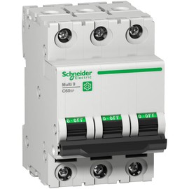Schneider Electric – Multi9 C60SP Miniature Circuit Breaker (MCB), 3-Pole, 32A, D Tripping Curve, 10kA (UL1077), 10kA (IEC/EN 60947-2) Short Circuit & Overload Current Protection