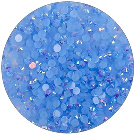 1500 Pieces SS16 4mm Flatback Rhinestones Clear Glasses Round Gems AB Crystals for Nail Art DIY Crafts Clothes Glitter Stones （Light Sapphire）