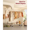 Sakugi Heavy Duty Clothes Rack - Garment Rack with Extendable