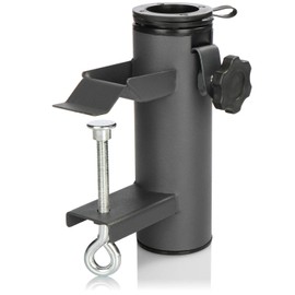 com-four® Parasol Holder, Umbrella Stand for Balcony, Patio or Table – For Umbrella Poles 22 – 49 mm and Panel/Railing Thickness up to 60 mm – for Lightweight Parasols