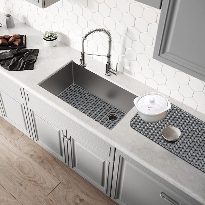 GUUKIN Sink Protectors for Kitchen Sink - 28.6"x 14.5" Silicone