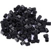 Tapones de válvula de neumático, 100 Piezas de plástico Negro