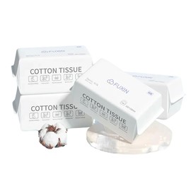 Tluokm 4 paquetes de toallas faciales desechables, toallitas suaves para limpieza facial, toallitas húmedas y secas, toallitas de maquillaje para el cuidado de la piel