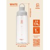 CBJ White Water Bottle with Memory, 1 Liter, Lightweight, Portable,